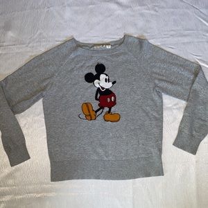 Uniqlo Mickey Mouse sweater women (XS) 100 % cotton